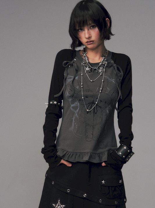 Stretch Slim-Fit Raglan Sleeve T-Shirt【s0000014457】