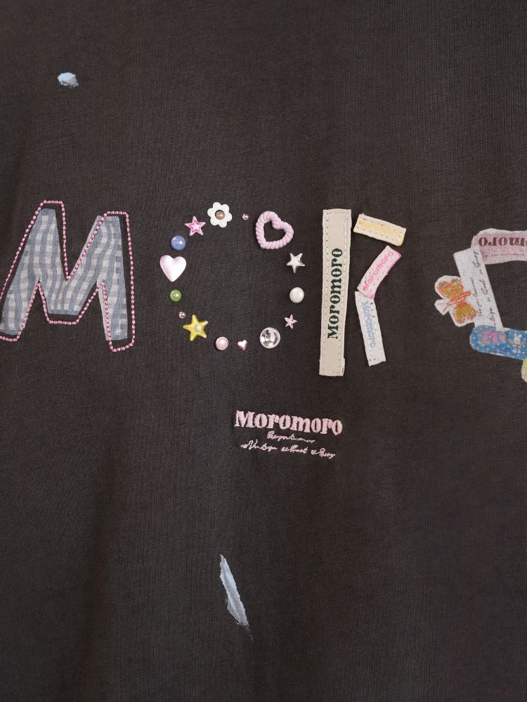 Round neck loose retro casual short-sleeved T-shirt【s0000013458】