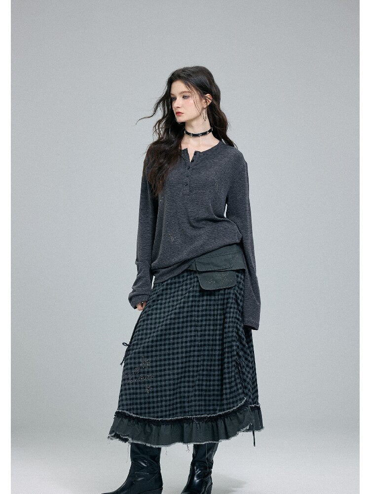 Faded Striped Hot Diamond Knit Top【s0000016260】