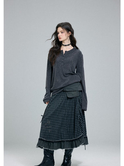 Faded Striped Hot Diamond Knit Top【s0000016260】