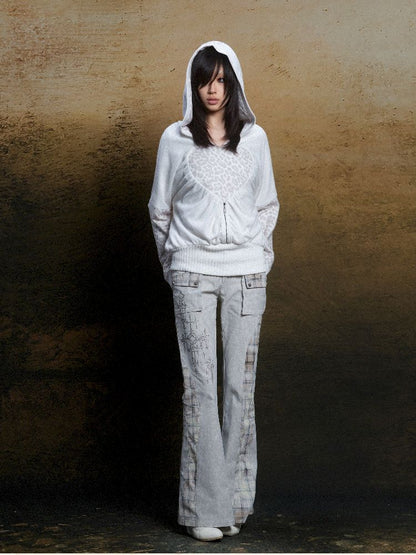 Double Waistband Drilling Decoration Pants【s0000011810】