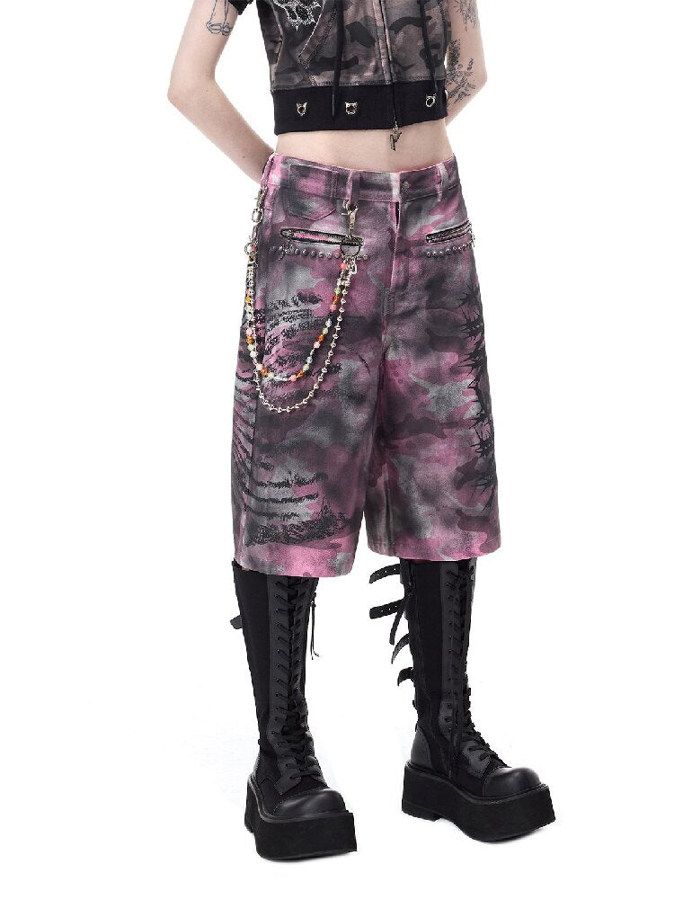 Riveted Coating Camo Wasteland Jeans【s0000017722】