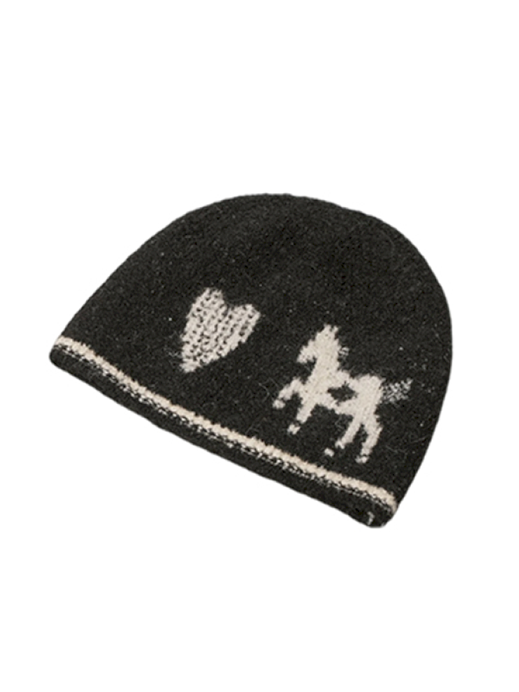 Love Pony Knitted Plush Hat Scarf【s0000015217】