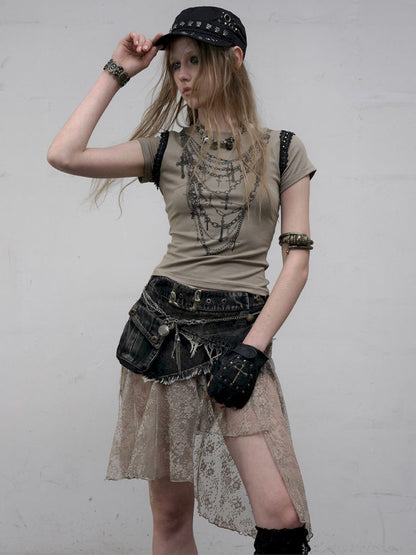 Two Wear Short Sleeve T-Shirt【s0000012619】