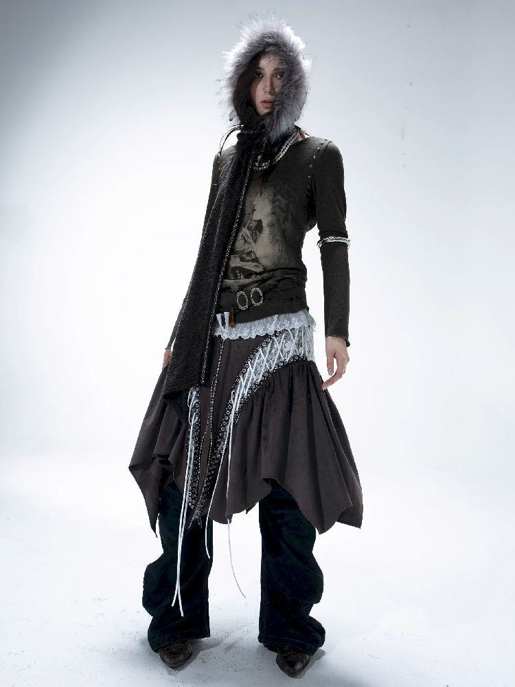 Romantic Styling Half Skirt【s0000011269】