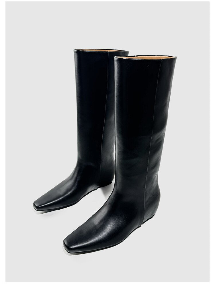 Retro Square Toe Knight Boots【s0000015722】