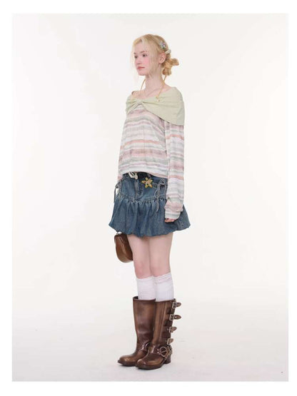 Spring Mist Butterfly Knit Top【s0000015428】