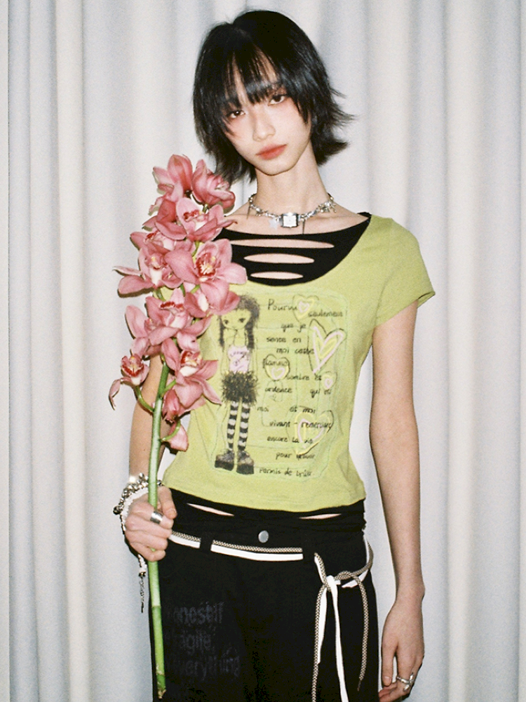 Fake Two Piece T-Shirt【s0000012421】