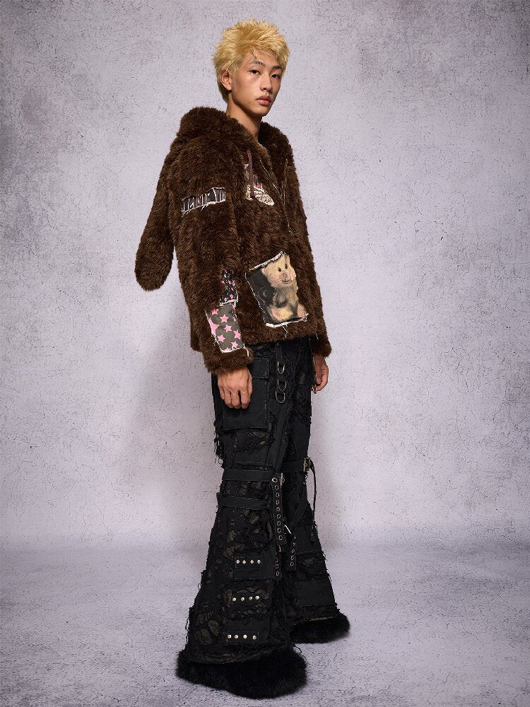 Rabbit Patch Fur Jacket【s0000019136】