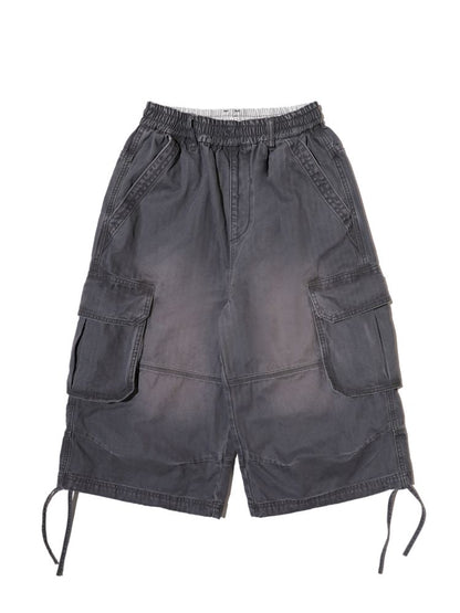 Adjustable workwear seven-minute pants【s0000013428】