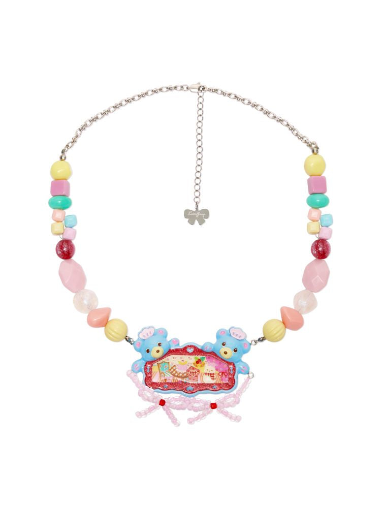 Acrylic Beaded Hair Clip Necklace【s0000011325】