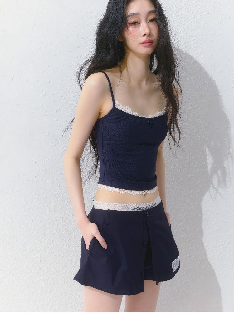 Slim inner suspenders two-piece suit【s0000012141】