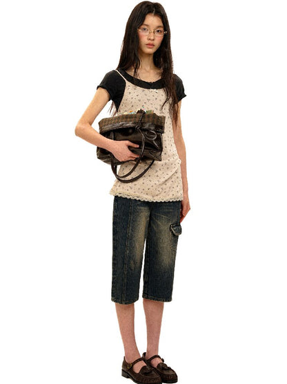 Hand Painted Floral Lace Dress【s0000017923】