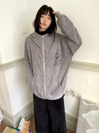 Hooded Sweatshirt Cardigan【s0000011190】