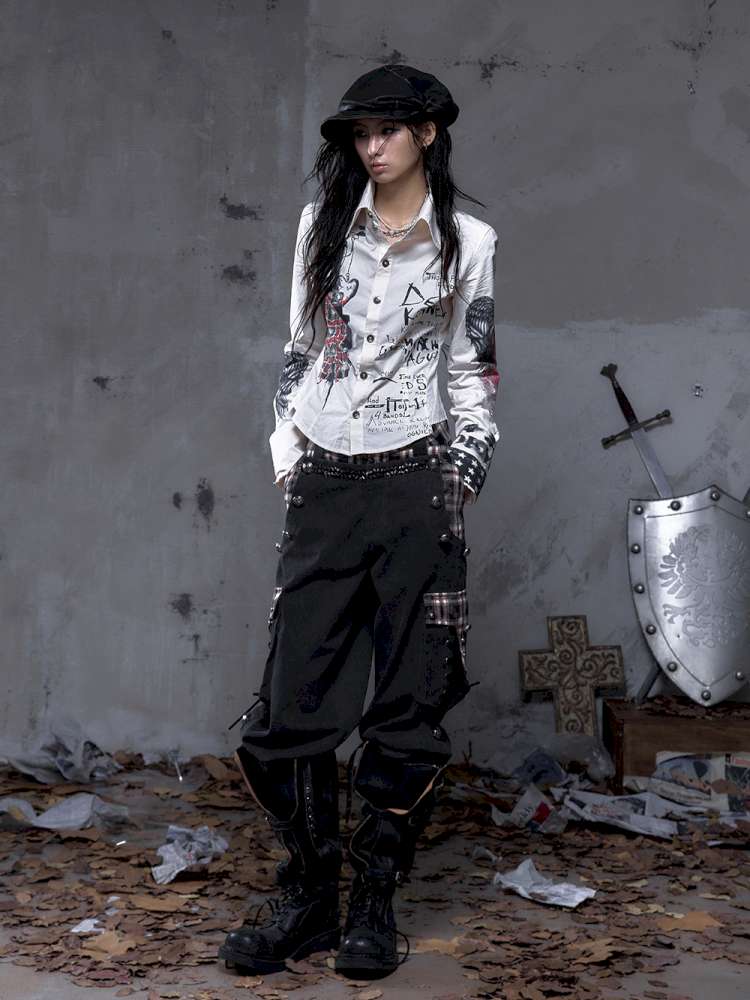 Vintage Punk Court Lantern Trousers【s0000014650】