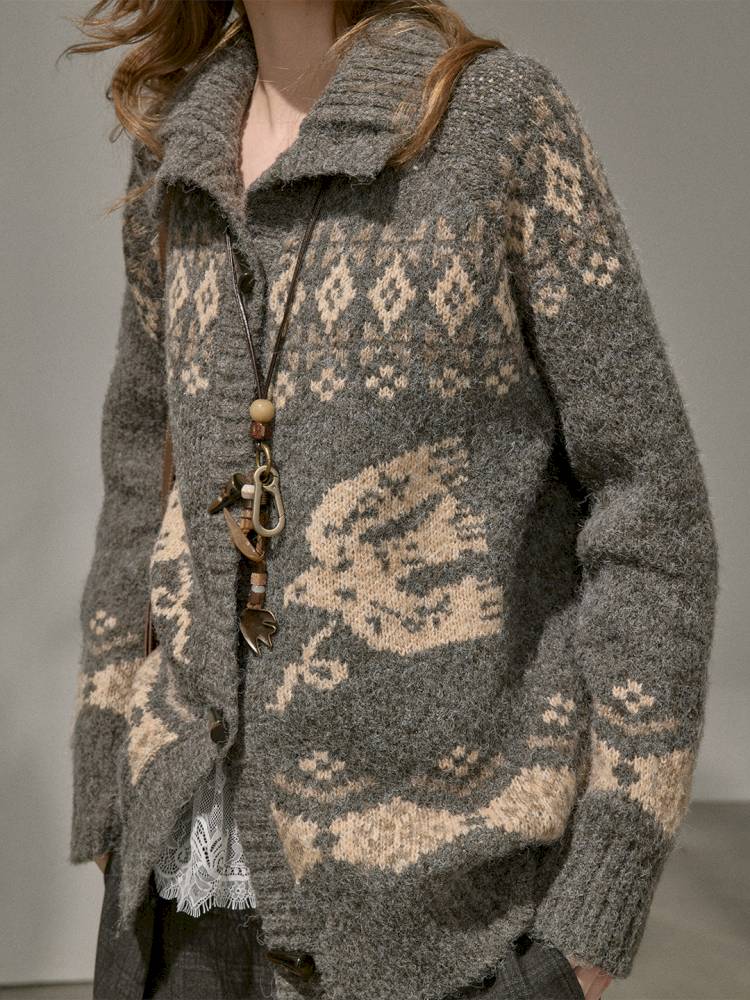 Loose Warm Cardigan Sweater【s0000014380】