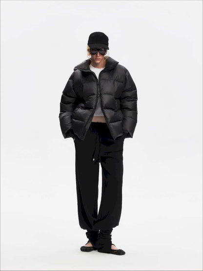 Winter Stand Collar Black Warm 90 Down Jacket【s0000014871】