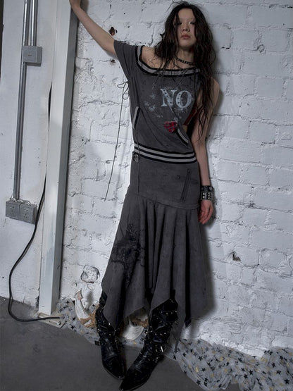Hoodie sleeveless bodycon dress【s0000012785】