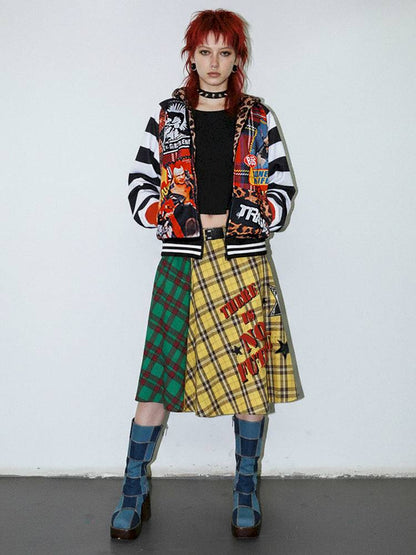 Vintage layered butt curtain skirt【s0000014378】