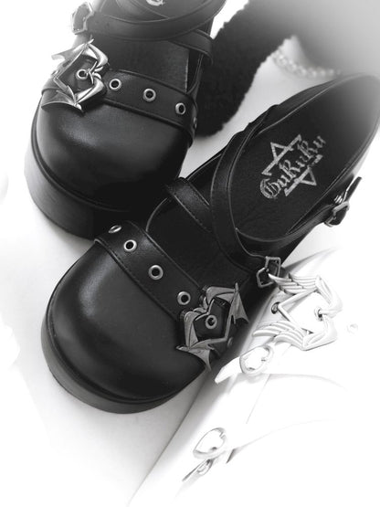 Gothic angel devil thick-soled shoes【s0000012965】