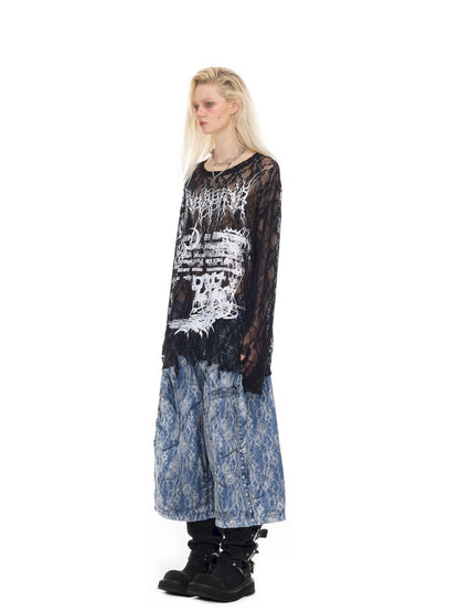 Oversized Gender-Neutral Layered T-Shirt【s0000012989】