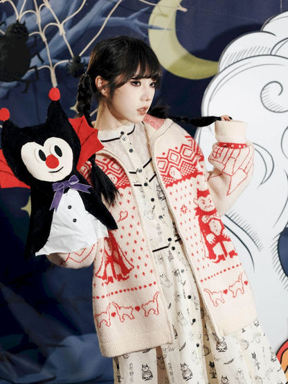 Cat Ears Devil's Tail Cardigan【s0000011559】