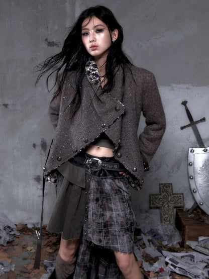 Chanel-Style Reversible Fleece Coat【s0000014462】