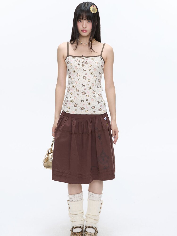Star Polka Dot Contrasting Vest【s0000016387】
