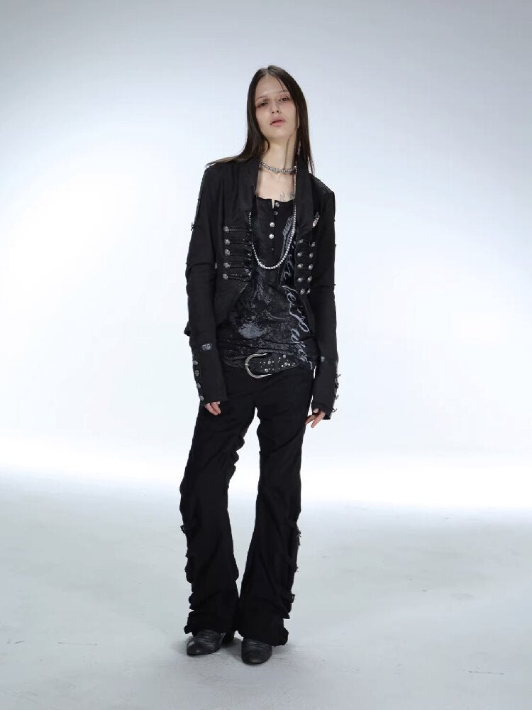 Washed Cotton Napoleon Jacket【s0000015909】