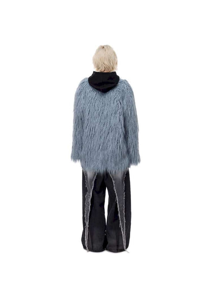 Pink Blue Sheep Fur Gal Jacket【s0000015133】