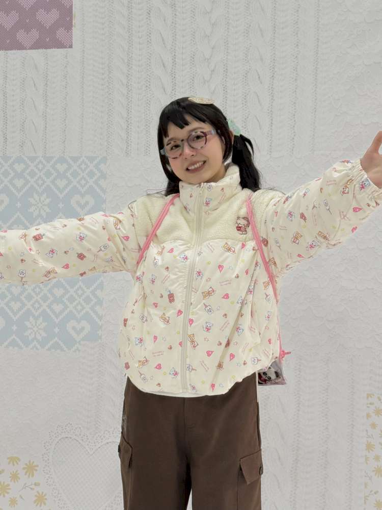 Print Patchwork Warm Down Jacket【s0000015038】