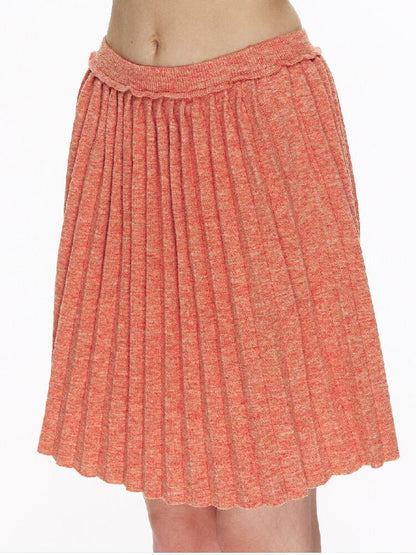 Sunset Floral Pleated Knit Set【s0000015870】