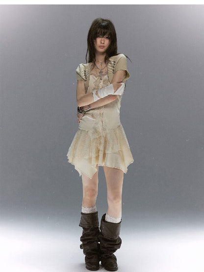 Knight of the Castle Lace Dress【s0000017048】