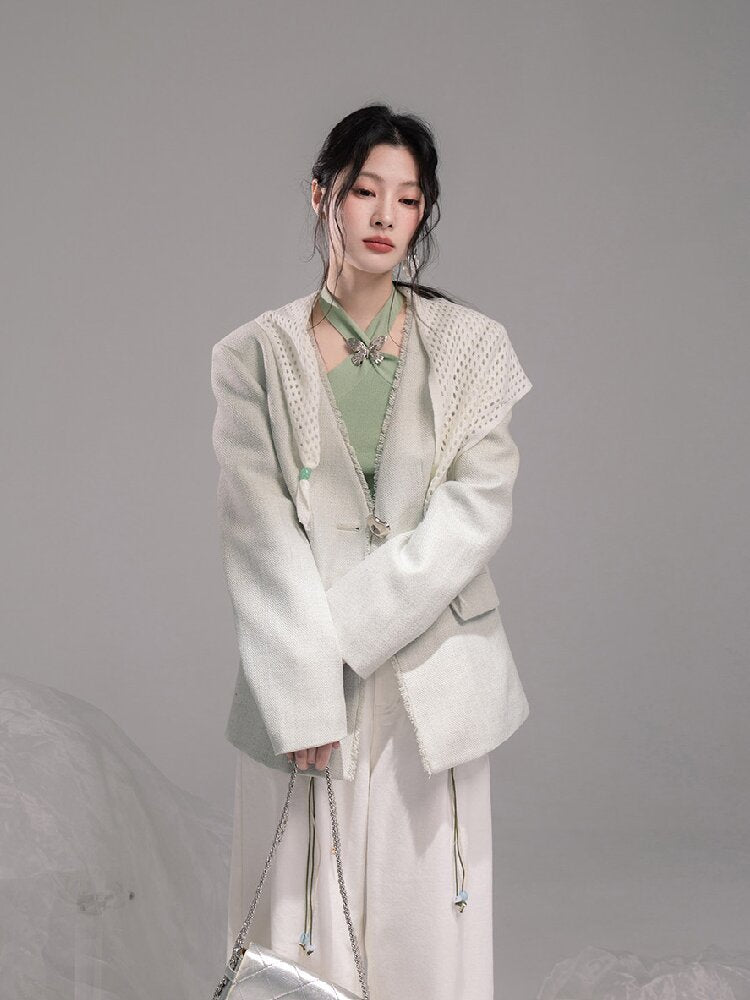 Openwork Woolen Halterneck Set【s0000015746】