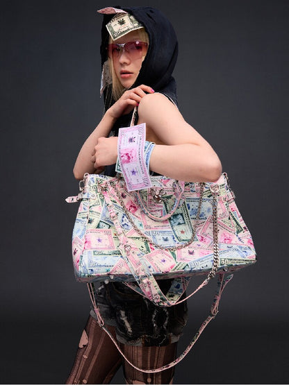 Money Print Multi Bag Crossbody Bag【s0000017842】