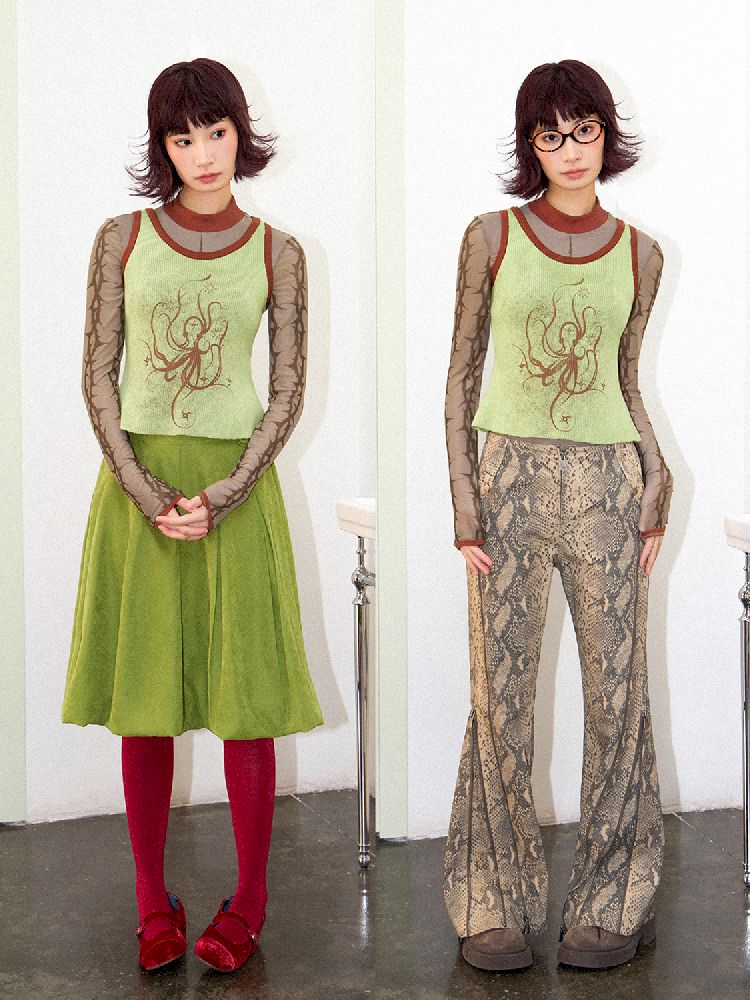 Slim Bottom Long Sleeve T-Shirt【s0000011640】