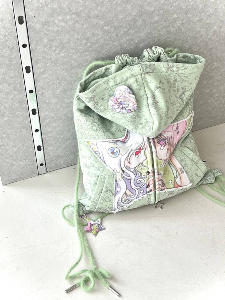 Double-Shoulder Drawstring Bag【s0000014441】