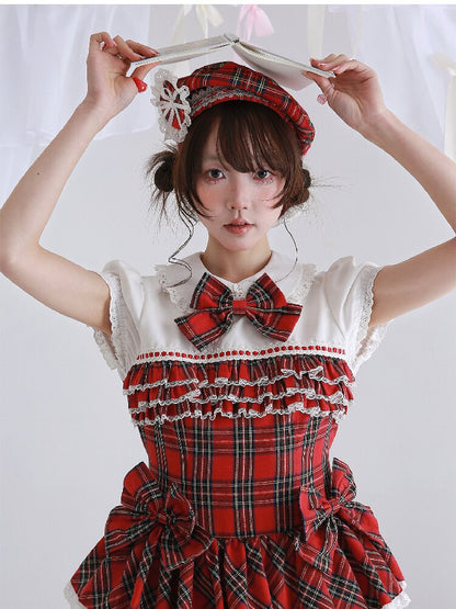 Red Retro Lolita Cake Dress【s0000016562】