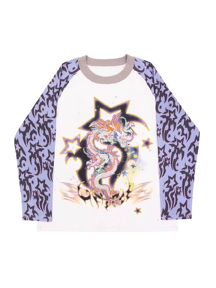 Dragon Print T-Shirt【s0000005968】