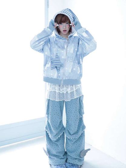 Blue Angel Wings Paratrooper Cargo Pants【s0000014692】