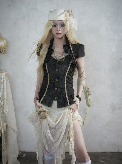 Medieval Heavy Work Lace Shirt【s0000017985】