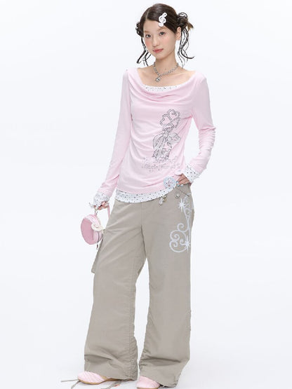 Vine Shirring Pleats Cargo Pants【s0000016376】