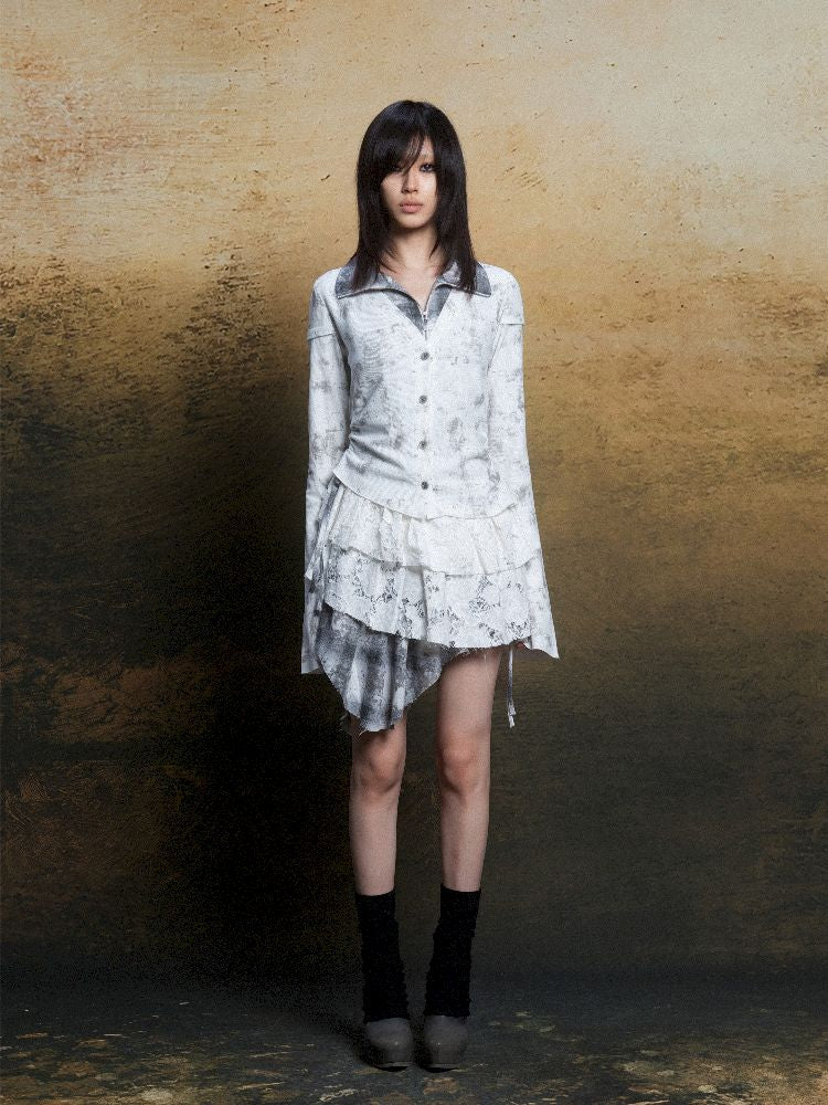 Plaid Colorblocking Splicing Dress【s0000011816】