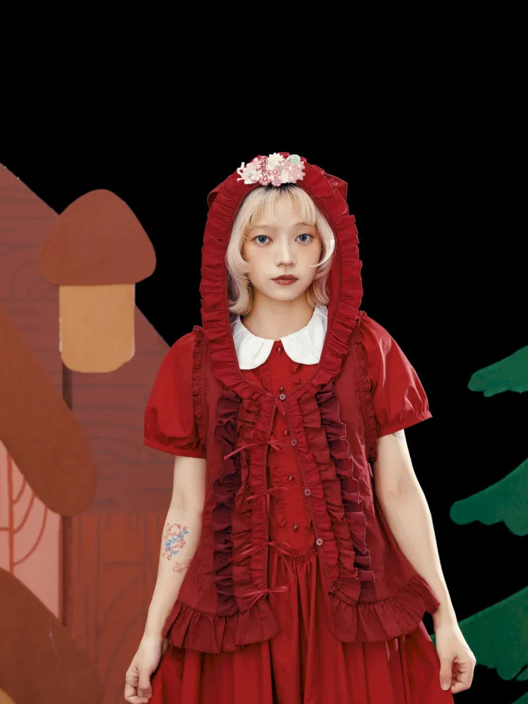 Embroidered Floral Headpiece Vest【s0000013934】