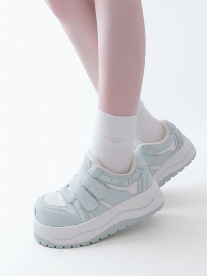 Lace-up thick-soled sneakers【s0000012963】