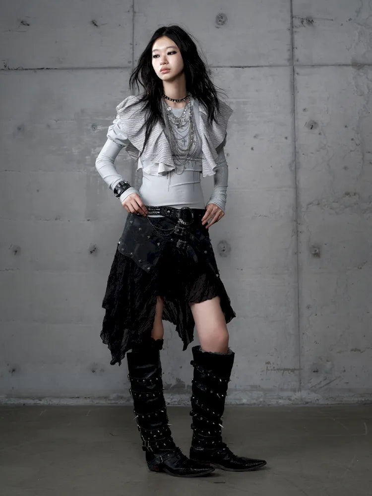 Puff Sleeves Round Neck Long Sleeve Base【s0000013956】