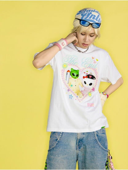 Printed Loose T-Shirt【s0000012461】