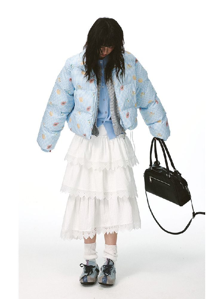 무거운 레이스 케이크 치마 [S0000011421]