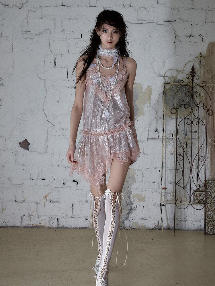 Dreamy Pure Desire Lace Star Dress【s0000017233】