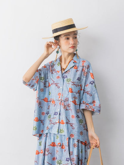 Cuban short-sleeved shirt dress pants【s0000013315】